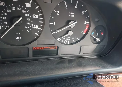 2001 BMW 530Ia z USA, uszkodzony, nr VIN WBADT63481CF11594